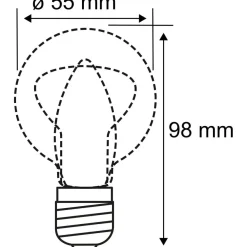 LED-filamenttilamppu Paulmann Pear, E27, 420lm, 4.3W, 2200K, hyönteisystävällinen, kirkas