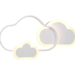 LED-kattovalaisin Trio Cloudy, mattavalkoinen RGBW