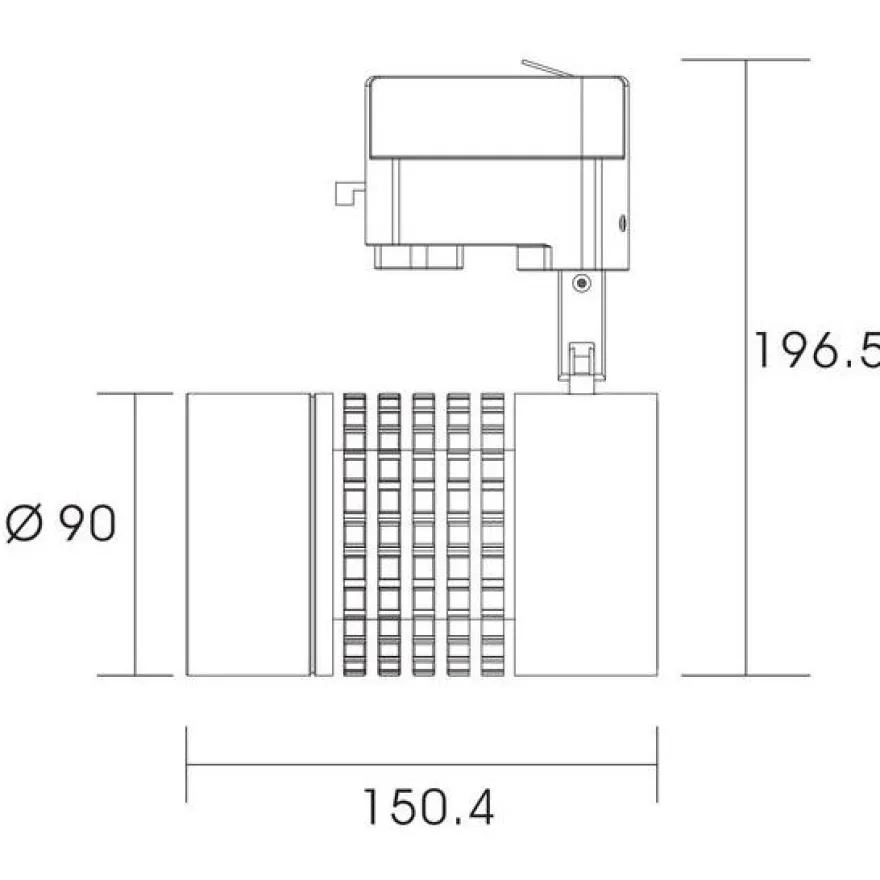 LED-kiskovalaisin FTLIGHT, 35W, 3500lm, 3000K, valkoinen