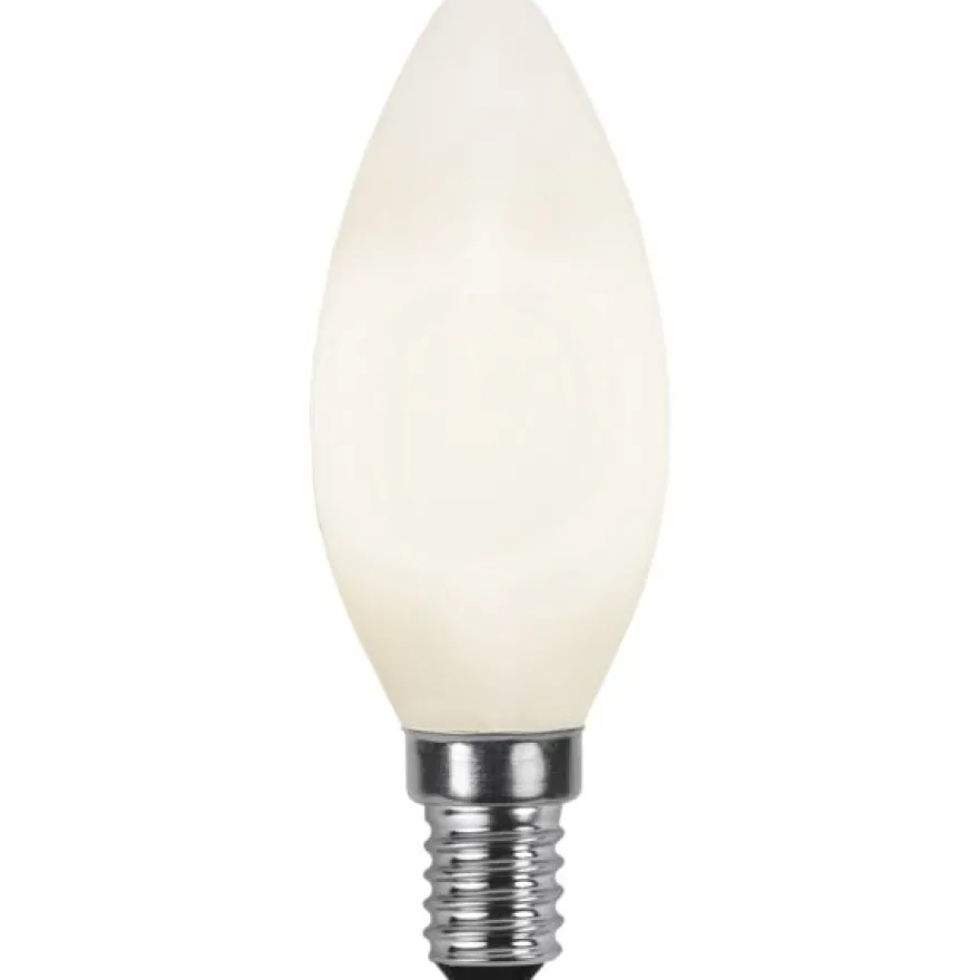LED-kynttilälamppu Star Trading Illumination LED 375-02 Ø 35x98mm, E14, opaali, 3W, 2700K, 250lm