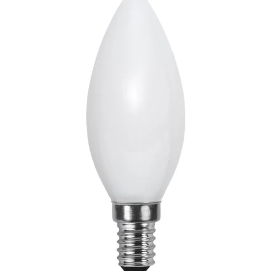 LED-kynttilälamppu Star Trading Illumination LED 375-02 Ø 35x98mm, E14, opaali, 3W, 2700K, 250lm