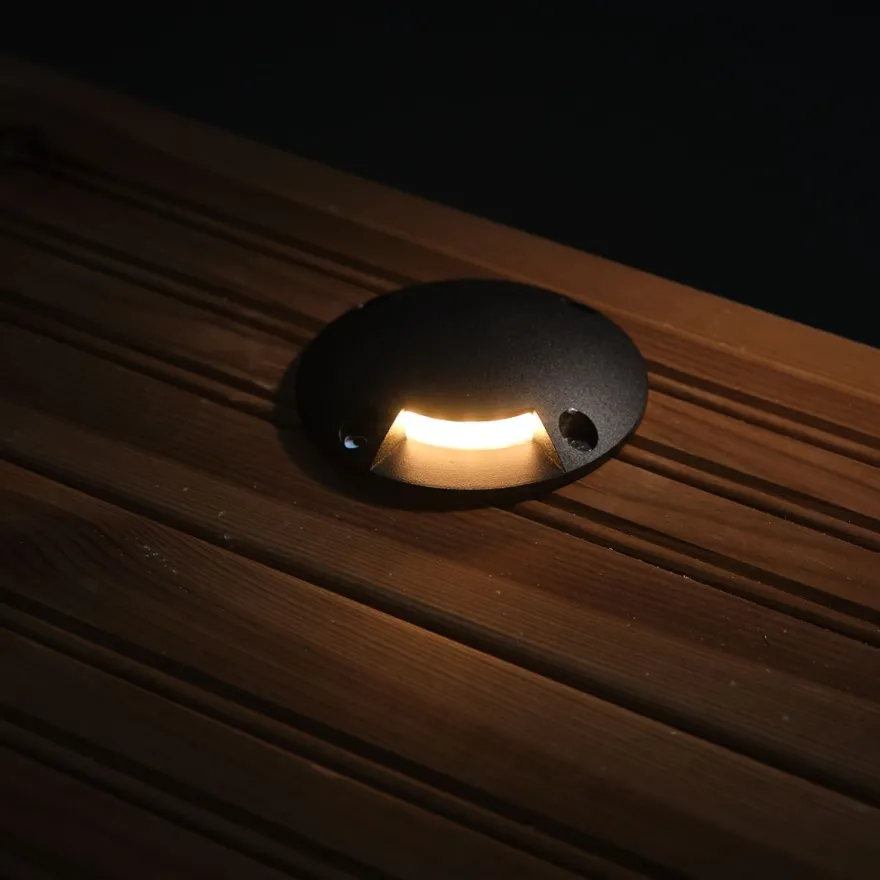 LED-laiturivalaisin FTLIGHT Marina I, 1.5W, 24V, IP67, musta alumiini, eri vaihtoehtoja