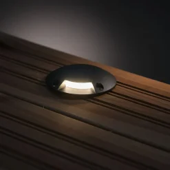 LED-laiturivalaisin FTLIGHT Marina I, 1.5W, 24V, IP67, musta alumiini, eri vaihtoehtoja