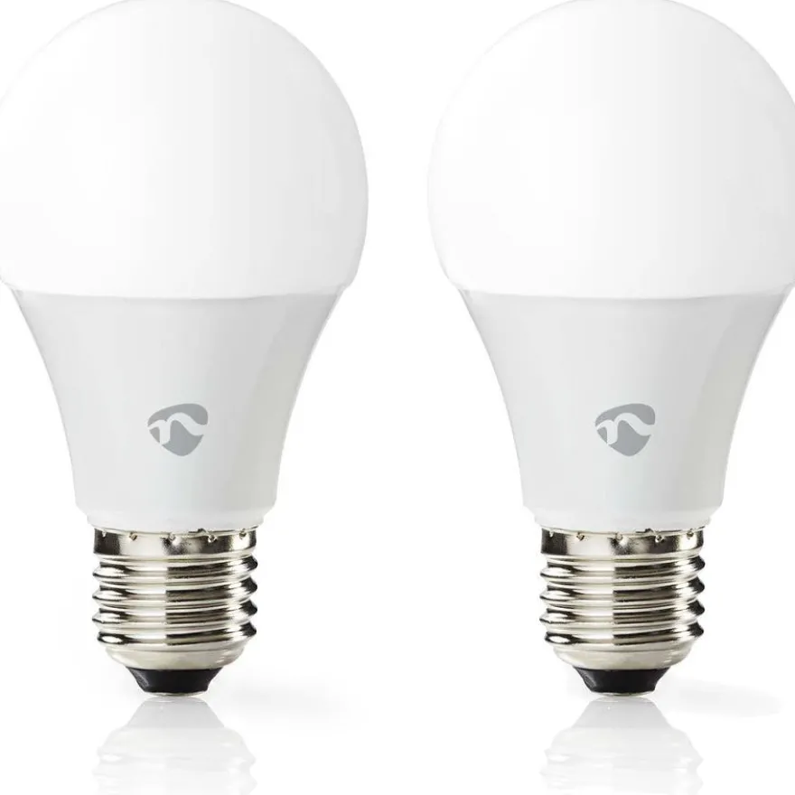 LED-lamppu Nedis SmartLife RGB Wi-Fi WIFILRC20E27, 9W, E27, 2700-6500K, 2kpl