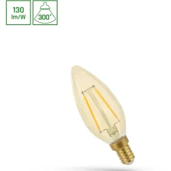 LED-lamppu Spectrum E14 kynttilä 2W 230V 2400K Retroshine
