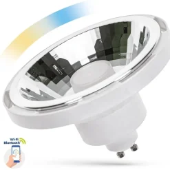LED-älylamppu Spectrum GU10 AR111 10W 230V valkoinen 30° CCT+DIM Wi-Fi/BT 3000-6000K
