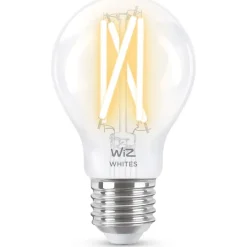 LED-älylamppu Wiz A60 Tunable White, Wi-Fi, 60W, E27, kirkas lasi