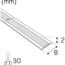 LED-nauha Hide-a-lite LEDstrip Line, IP20, 2700K, 5m