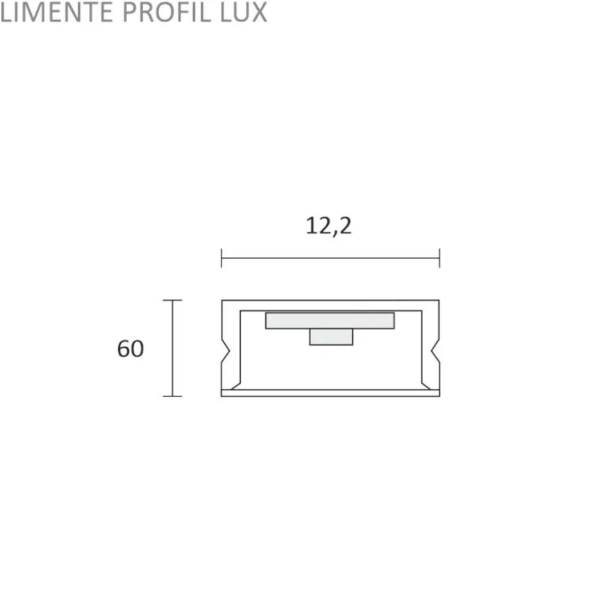 LED-profiili Limente 27, 24V 5W IP44, 17x270x9mm, alulook