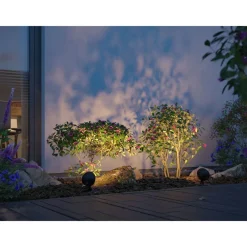 LED-puutarhaspotti Paulmann Kikolo, Smart Home Zigbee 3.0, IP65, 90mm, säädettävä värilämpötila, antrasiitti