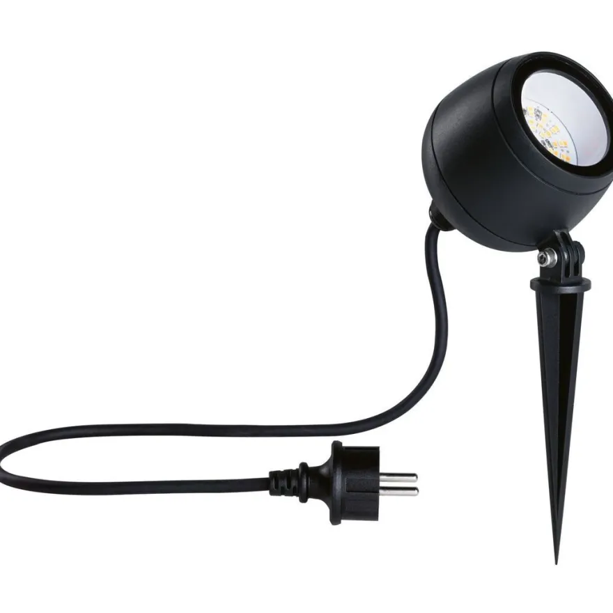 LED-puutarhaspotti Paulmann Kikolo, Smart Home Zigbee 3.0, IP65, 90mm, säädettävä värilämpötila, antrasiitti