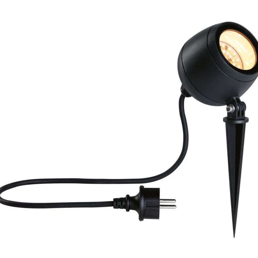 LED-puutarhaspotti Paulmann Kikolo, Smart Home Zigbee 3.0, IP65, 90mm, säädettävä värilämpötila, antrasiitti