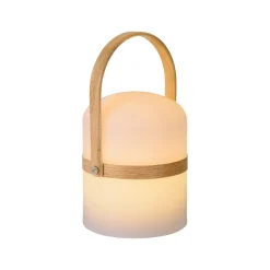 LED-pöytävalaisin Lucide Joe, Ø14.5x26.5cm, 3W, himmennettävä, valkoinen
