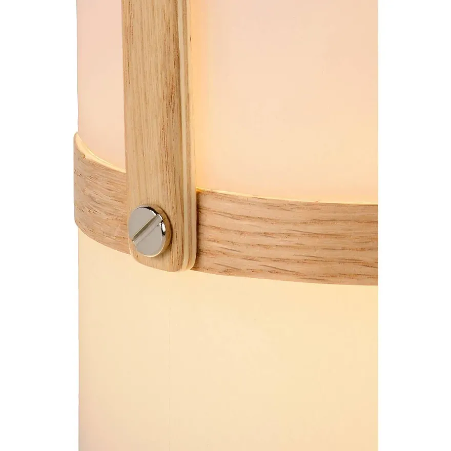 LED-pöytävalaisin Lucide Joe, Ø14.5x26.5cm, 3W, himmennettävä, valkoinen