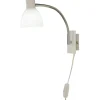 LED-seinävalaisin Aneta Lighting Deka, 4W, 360lm, valkoinen/kromi