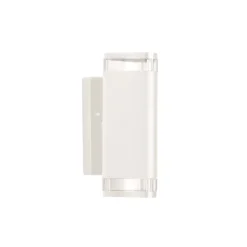LED-seinävalaisin FTLIGHT Dana, GU10, 2x28W, IP44, valkoinen