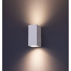 LED-seinävalaisin FTLIGHT Diva, GU10, IP44, valkoinen