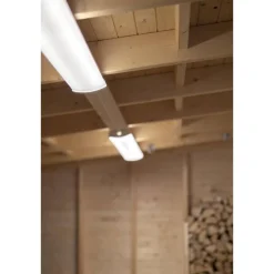 LED-teollisuusvalaisin Hide-a-lite Liteline Basic 1200 S, tunnistimella, 4000K, IP44, valkoinen