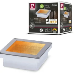 LED-terassivalaisin Paulmann Brick, Smart Home Zigbee 3.0, IP67, 10x10cm, säädettävä värilämpötila, rst