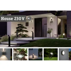 LED-terassivalaisin Paulmann Brick, Smart Home Zigbee 3.0, IP67, 10x10cm, säädettävä värilämpötila, rst