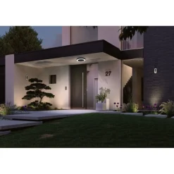 LED-ulkoseinävalaisin liike- ja hämärätunnistimella Paulmann Circula, Smart Home Zigbee 3.0, IP44, 32cm, antrasiitti