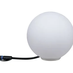 LED-ulkovalaisin Paulmann Plug & Shine Globe, Smart Home Zigbee 3.0, IP65, RGBW+, valkoinen