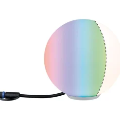 LED-ulkovalaisin Paulmann Plug & Shine Globe, Smart Home Zigbee 3.0, IP65, RGBW+, valkoinen