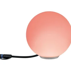 LED-ulkovalaisin Paulmann Plug & Shine Globe, Smart Home Zigbee 3.0, IP65, RGBW+, valkoinen