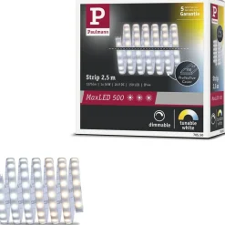 LED-valonauha Paulmann MaxLED 500, 2.5m, IP44, 16W, 470lm/m, säädettävä värilämpötila