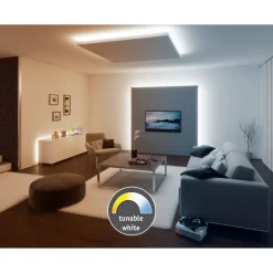 LED-valonauha Paulmann MaxLED 500, Smart Home Zigbee 3.0, aloituspakkaus, 1.5m, IP44, 9W, 510lm/m, 60LEDs/m, 20VA, säädettävä värilämpötila
