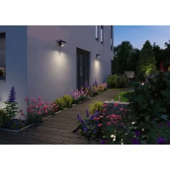 LED-valonheitin aurinkokennolla Paulmann Solar Smart Home Zigbee 3.0 Flotas, IP65, 3000K, 700lm, antrasiitti