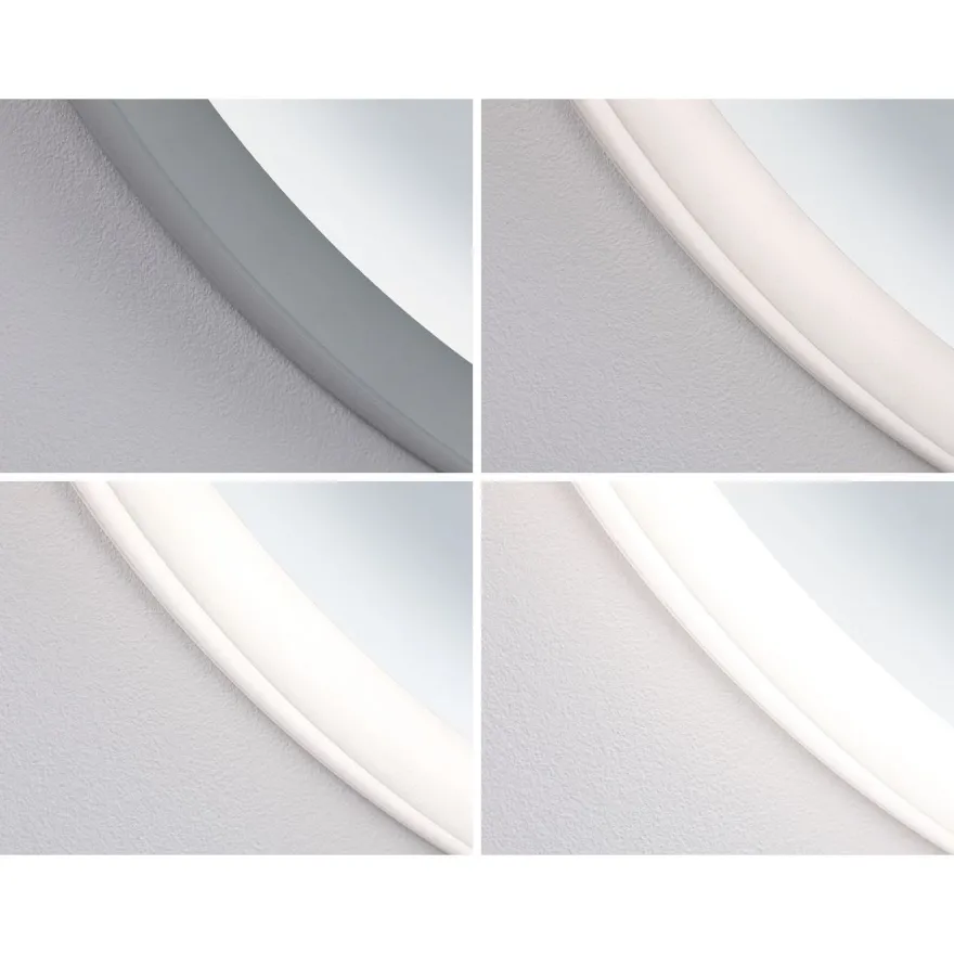 LED-valopeili lämmityksellä Paulmann Mirra, IP44, 1580lm, 21W, säädettävä värilämpötila, himmennettävä, valkoinen