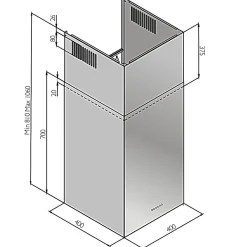 Liesikupu Silverin Kubik KUW453E, 40cm, rst