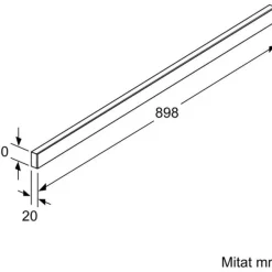 Liesituulettimen etulista Siemens LZ49561 musta