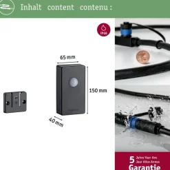 Liike- ja hämärätunnistin Paulmann Plug & Shine, Smart Home Zigbee 3.0, 4.8V, antrasiitti