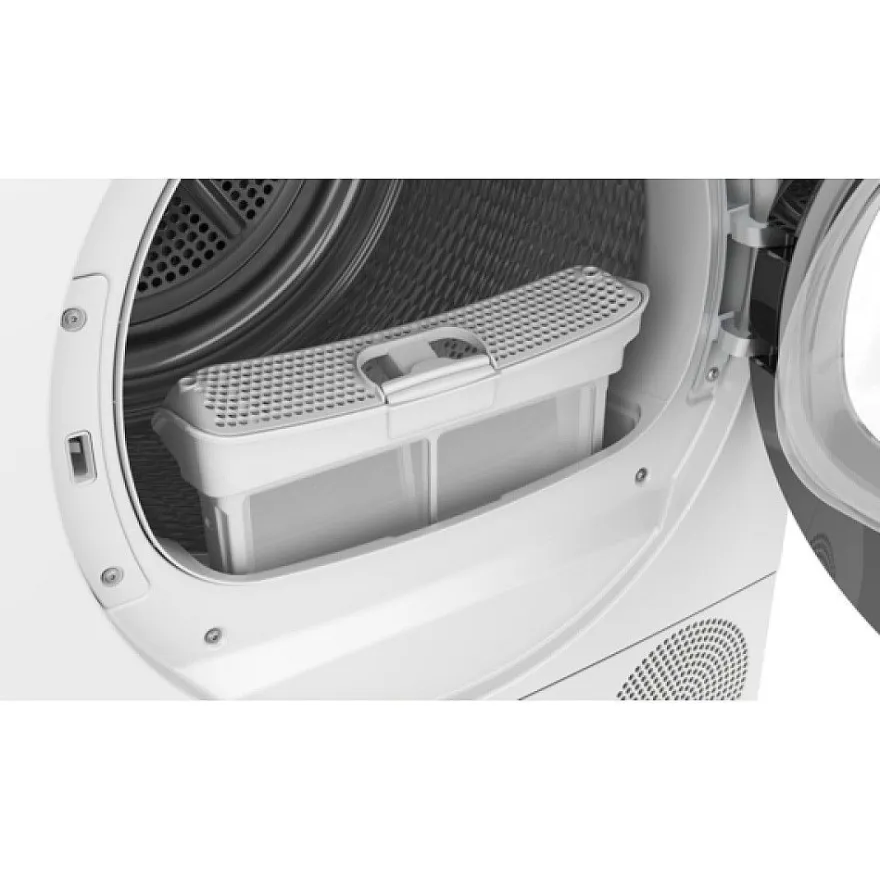 Lämpöpumppukuivausrumpu Siemens WT43HV0EDN, 59.8cm, 8kg, valkoinen