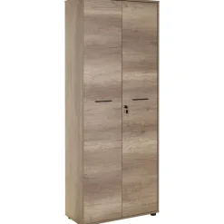 Lukollinen kaappi Linento Furniture NKT-555-TT-1, leveys 72cm, korkeus 187cm, ruskea