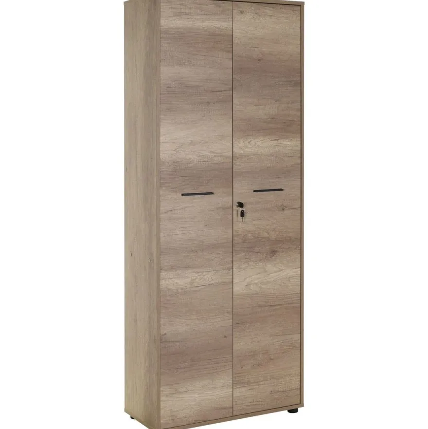 Lukollinen kaappi Linento Furniture NKT-555-TT-1, leveys 72cm, korkeus 187cm, ruskea