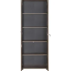 Lukollinen kaappi Linento Furniture NKT-555-TT-1, leveys 72cm, korkeus 187cm, ruskea