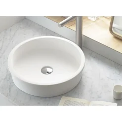 Malja-allas Bathco Belted, Ø420mm, mattavalkoinen