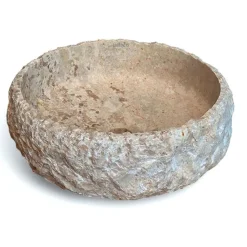 Malja-allas Bathco Kayabi Ø380mm, luonnonkivi, beige