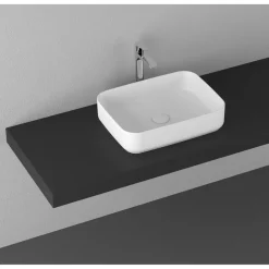 Malja-allas Interia Infinity Rectangle, 500x360mm, keraaminen, valkoinen