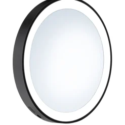 Meikkipeili LED-valolla Smedbo Outline, akkukäyttöinen, mattamusta