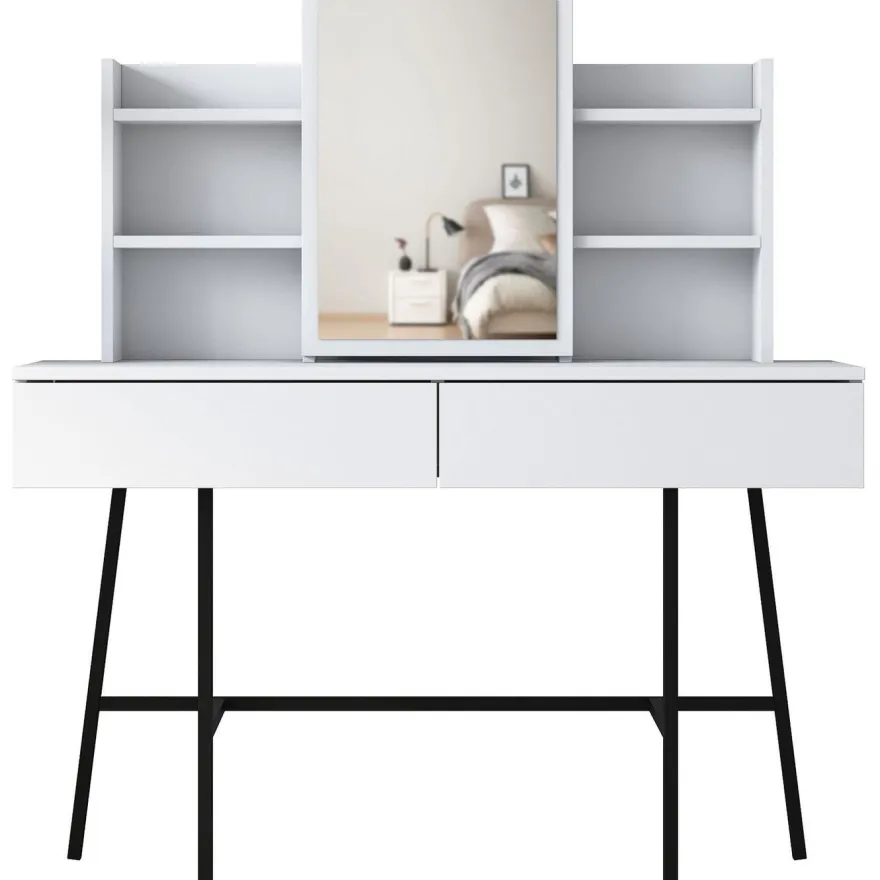 Meikkipöytä Linento Furniture BJ126 - 3248 valkoinen