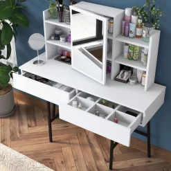 Meikkipöytä Linento Furniture BJ126 - 3248 valkoinen