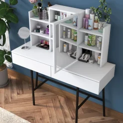 Meikkipöytä Linento Furniture BJ126 - 3248 valkoinen