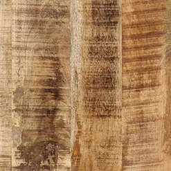 Meikkipöytä 105x35x75 cm täysi karkea mangopuu ja rauta (72738)