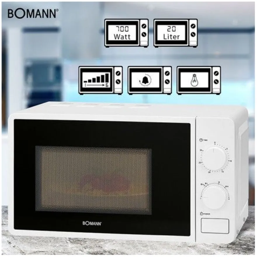 Mikroaaltouuni Bomann MW6014CW valkoinen