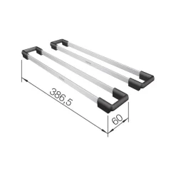 Monitoimikiskot Blanco Etagon 386.5x60mm rst 2kpl/pkt