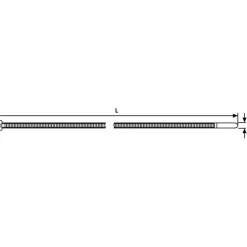 Nippuside luonnonvalkoinen 100 kpl T50L 4,6x390